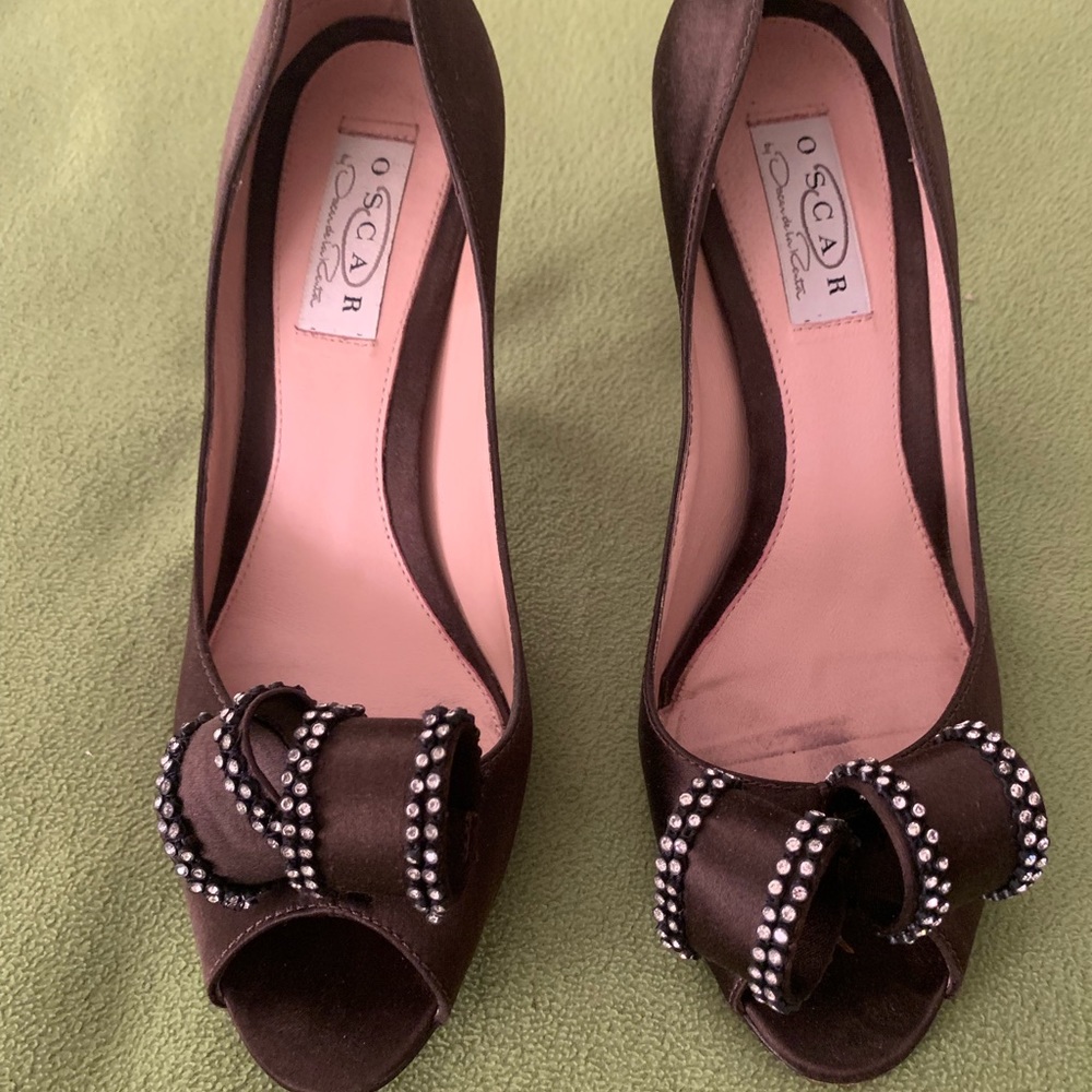 Beautiful gently worn Peep Toe Dress Shoe